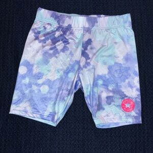 Converse Purple and Pink Tie-Dye Shorts